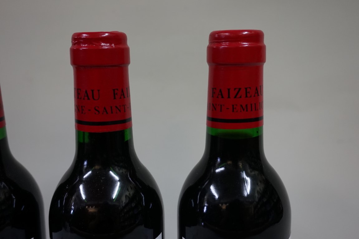 Four 37.5cl bottles of Chateau Faizeau Vieilles Vignes, 1995, Montagne Ste Emilion, (in). (4) - Image 3 of 4
