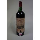 A bottle of Chateau Pavie, 1961, (vts).