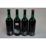 Four bottles of vintage port, 1970, believed to be Dow's 1970, (3in/1vts). (4)