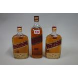 A 26 2/3 fl. oz. bottle of Johnnie Walker Red Label blended whisky, probably 1960s bottling;