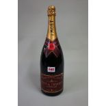 A 1.5 litre magnum bottle of Moet & Chandon Brut Imperial Rose NV champagne.