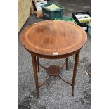 (LC) An Edwardian circular occasional table.