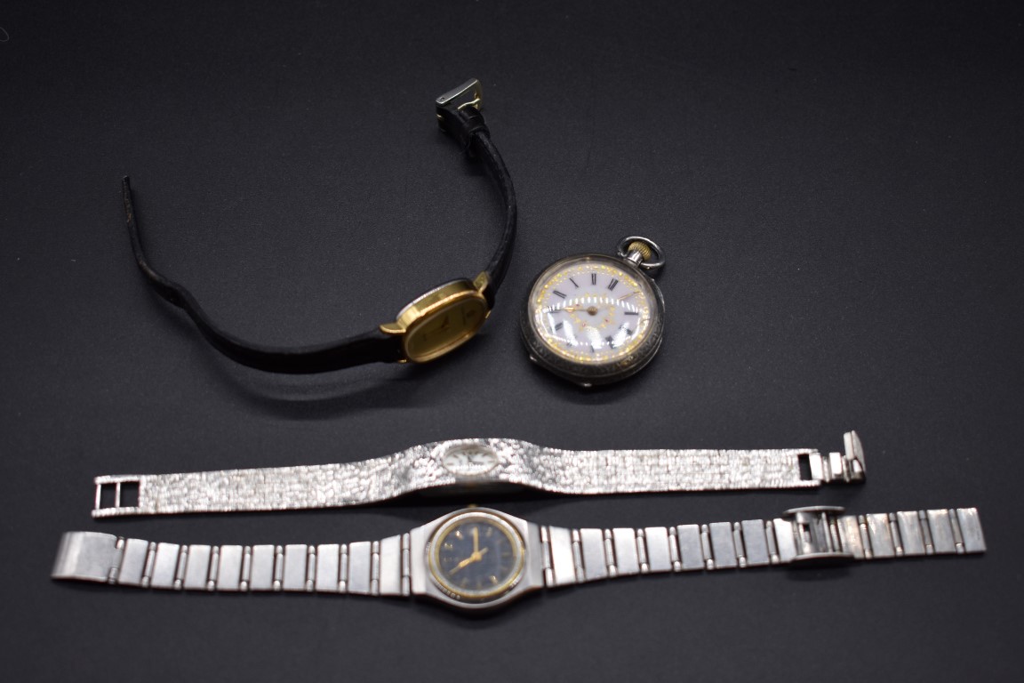 Three ladies wristwatches, by Junghans, Corvette and Michel Herbelin; together with a Continental