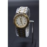 A 1980s Zenith 'Espada' stainless steel and gold plated quartz bracelet watch, Ref 59.0280.337,