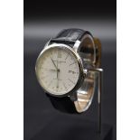 A Baume & Mercier Classima XL GMT stainless steel automatic wristwatch, No.5534.432, 42mm, on