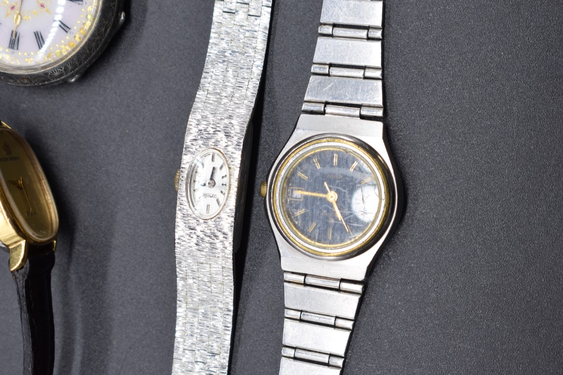 Three ladies wristwatches, by Junghans, Corvette and Michel Herbelin; together with a Continental - Image 2 of 2