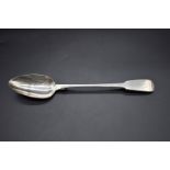 A George III silver fiddle pattern serving spoon, by Thomas Wilkes Barker, London 1808, 130g.