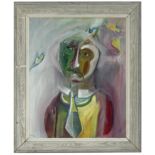 Pictures: Gerald Moore, Birdman, Oil on canvas, Signed with initials and dated ‘84, 60cm by 48cm,