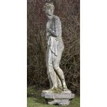 Garden statues: After Canova: A carved Portland stone figure of Venus, late 19th/early 20th century,