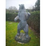 Garden statues: A bronze bear, late 20th century, 183cm high , From a Private Collection in Ireland,