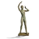 Modern and Garden Sculpture: Gerald Moore, A resin dancing figure in the style of Charles Wheeler,