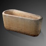 Architectural: A pair of important carved Rosso Verona marble baths from La Suvera, Siena, country