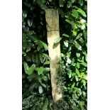 Modern and Garden Sculpture: Gerald Moore, Henge with incised decoration, Carved white marble, 148cm