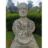 James Sherwood Westmacott: A carved white marble portrait bust of a gentleman