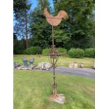 A Victorian wrought iron weathervane