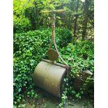 A late Victorian cast iron garden roller