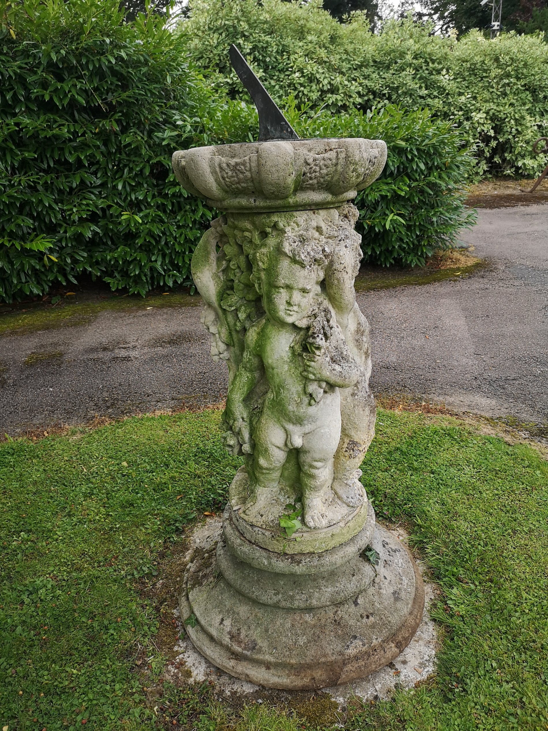 A composition stone sundial second half 20th century