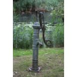 A cast iron water pump
