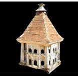 A Victorian painted pine dovecote