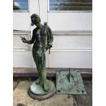 After the Antique: A bronze figure of Narcissus