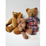 3 X Vintage Teddies 50, 30 X 2 cm