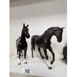 2 X Beswick Black Horses