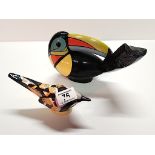 Goebel Selim Toucan & Selim Bird 19cm (hair line crack)