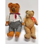 3 vintage Teddy Bears 55cm 60cm 60cm