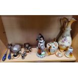 PR Victorian Figures & Crown Derby Ware & Plated items etc