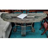 Repro Metal Hall Table