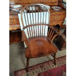 2 x Oak repro. Windsor chairs