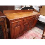 Vict Oak Carved Sideboard