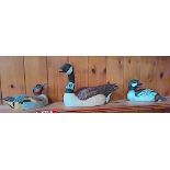 Goebel Arthur R Danget Ltd Edition Golden eye green winged teal ducks & canadian goose