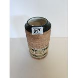 Troika Textured Cylindrical Art Vase - 20cm high