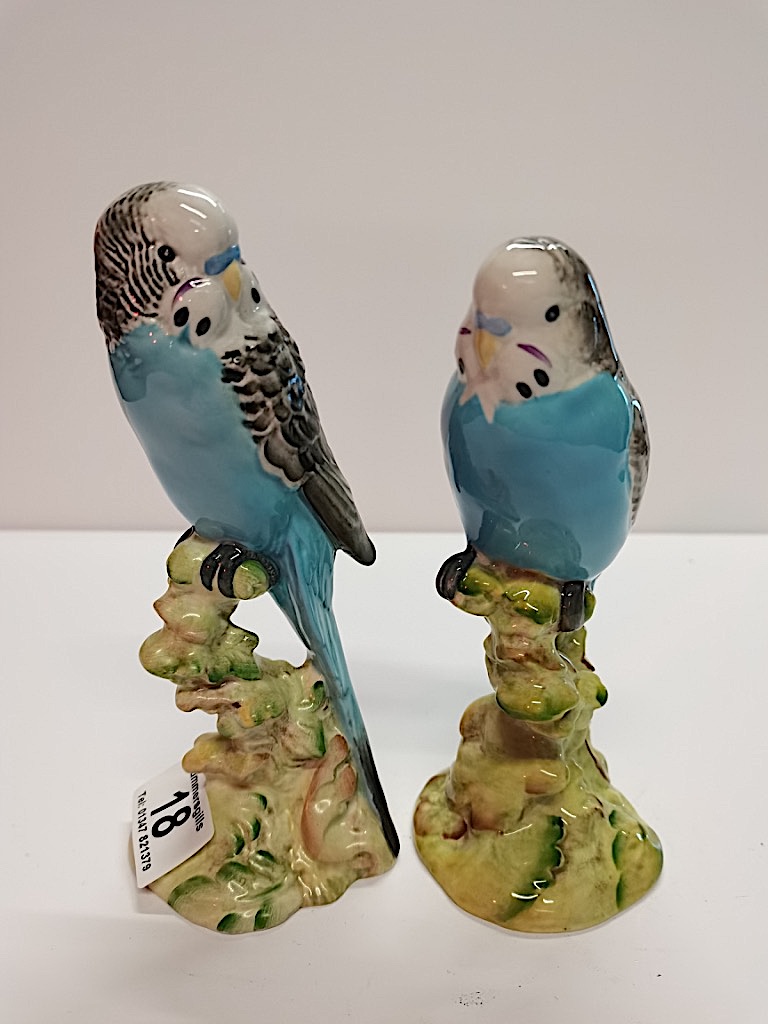 2 Beswick Budgies 1217 1216