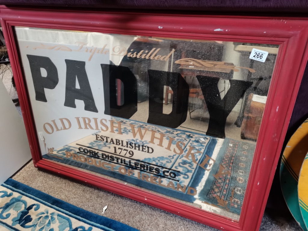 Paddy Irish Whiskey Mirror 1m x 70cm - Image 2 of 2