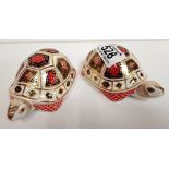 Crown Derby Tortoise Paper Weight (Silver Stop) + other