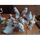 14 Goebel White Bird Figures