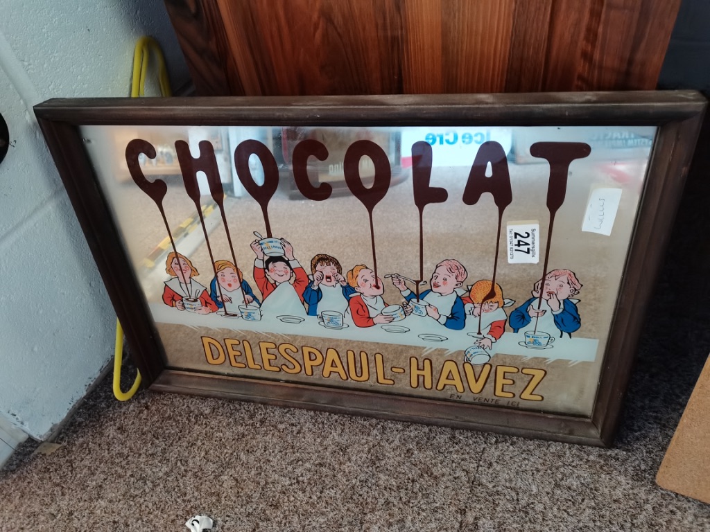 Chocolat Delespaul - Havez mirror sign - Image 2 of 2
