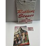 The Rolling Stones Ticket, T-Shirt & Programme