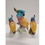 3 Beswick Cockatoos 1180 (2 x 20cm 1 x 30cm)