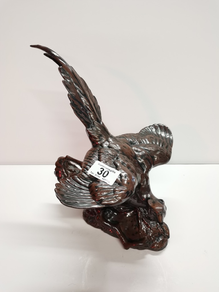 Beswick Bronze effect pheasant 30cm high