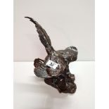 Beswick Bronze effect pheasant 30cm high
