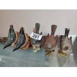 2 Beswick Nuthatch 2413 1 x gloss 1 x matt, 3 Whitethroats 2106 2 x gloss 1 x matt