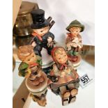 4 Goebel Figures