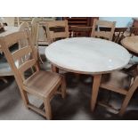 Pine Dining Table & 4 Chairs