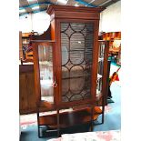 Edwardian inlaid display cabinet