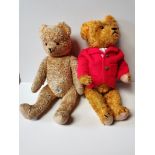 2 Vintage Teddy Bears 60 & 60 cm