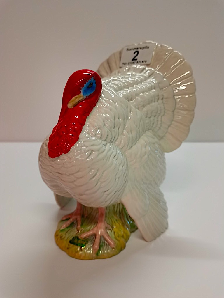 A Large Beswick Turkey White 1957 19cm High ( Ex. Condition)