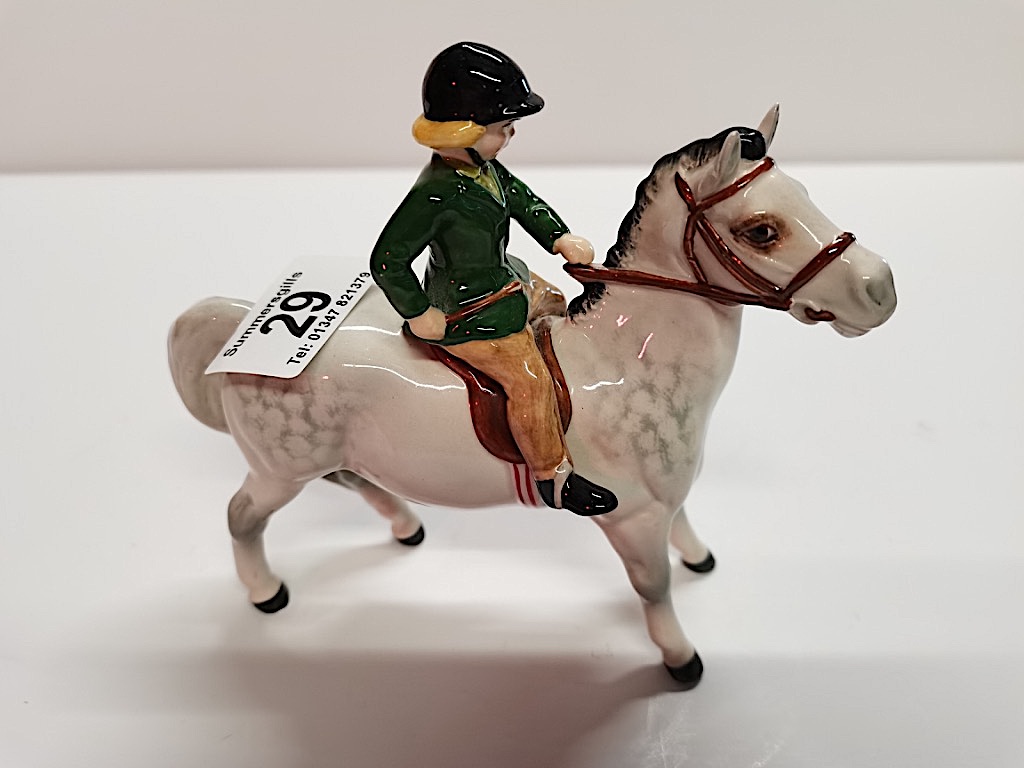 Beswick Girl on Pony figure 1499 excellent condition